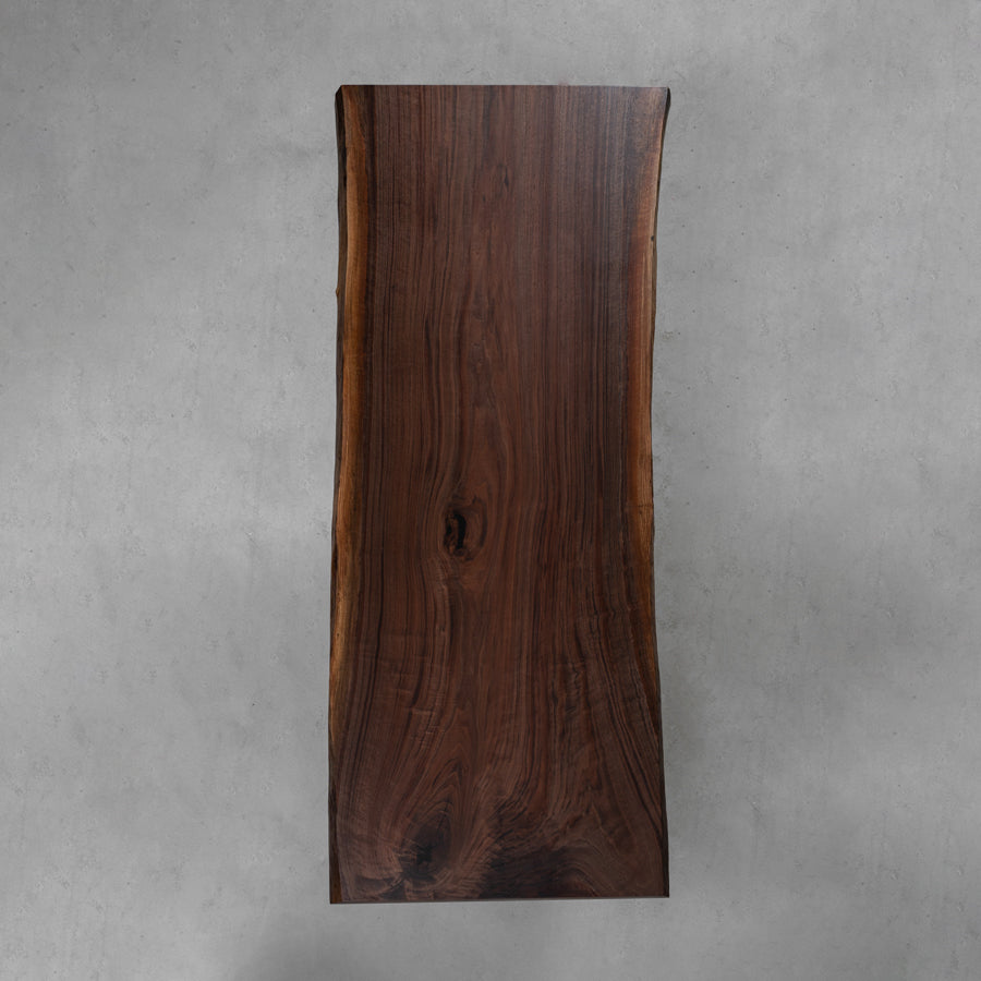 KAZANA Black Walnut Live Edge Table Solid Wood Table 37.56"Wx84.25"L