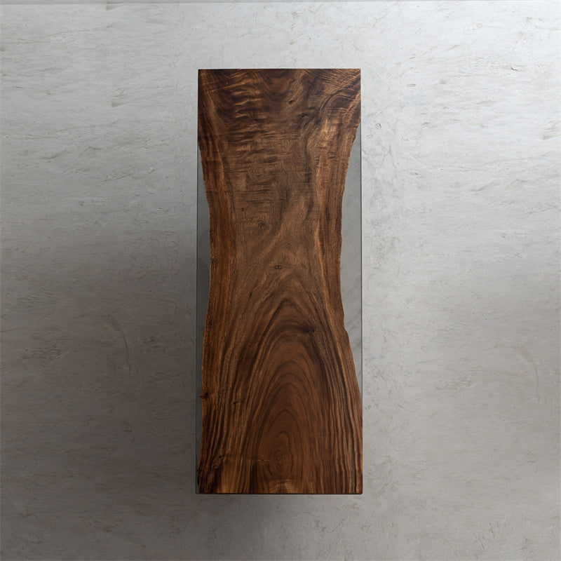 Walnut Wood Epoxy Resin Table - Kazanahome