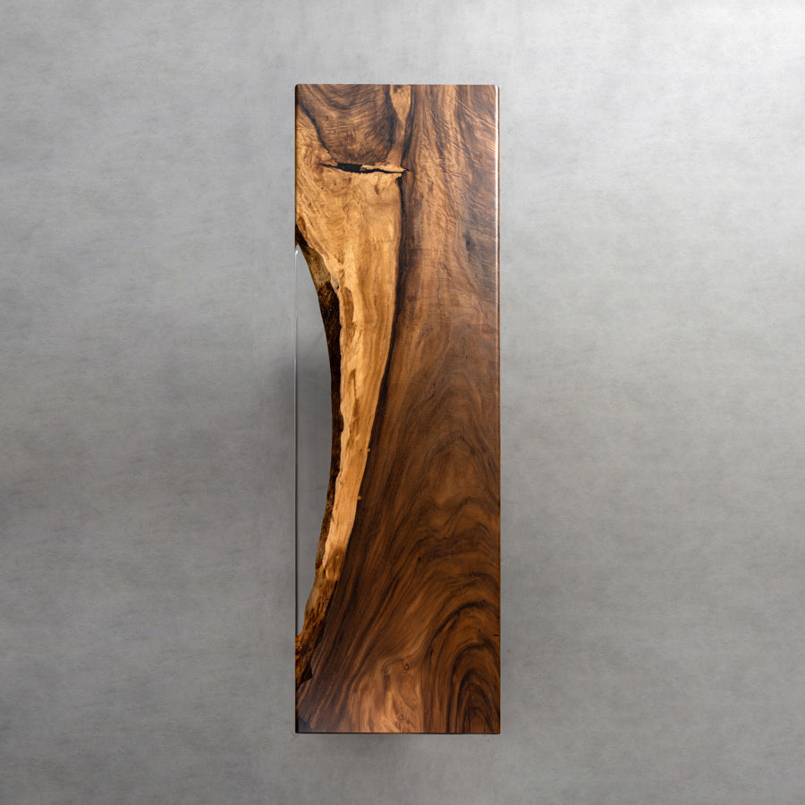 Walnut Wood Epoxy Table - Kazanahome
