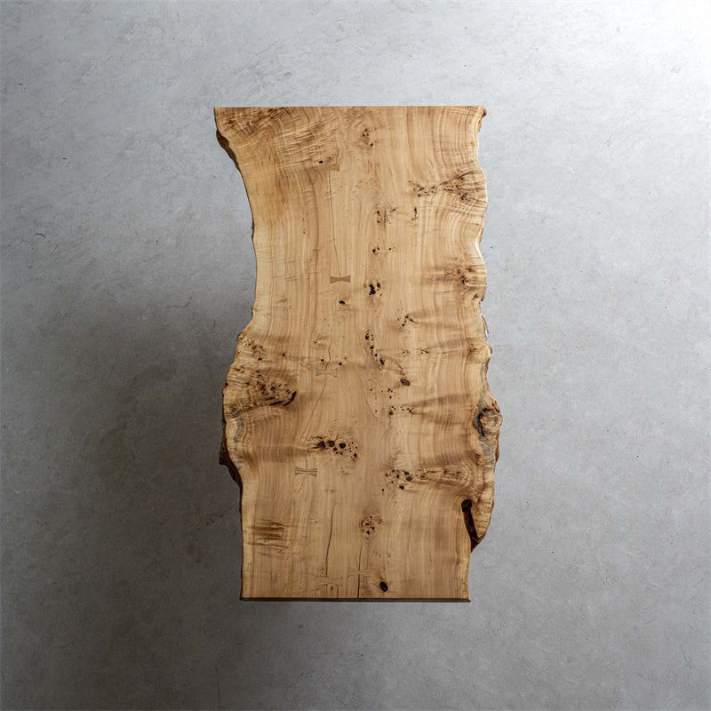 KAZANAHOME high quality Poplar Wood Live Edge Table 45.67"Wx79.92"L