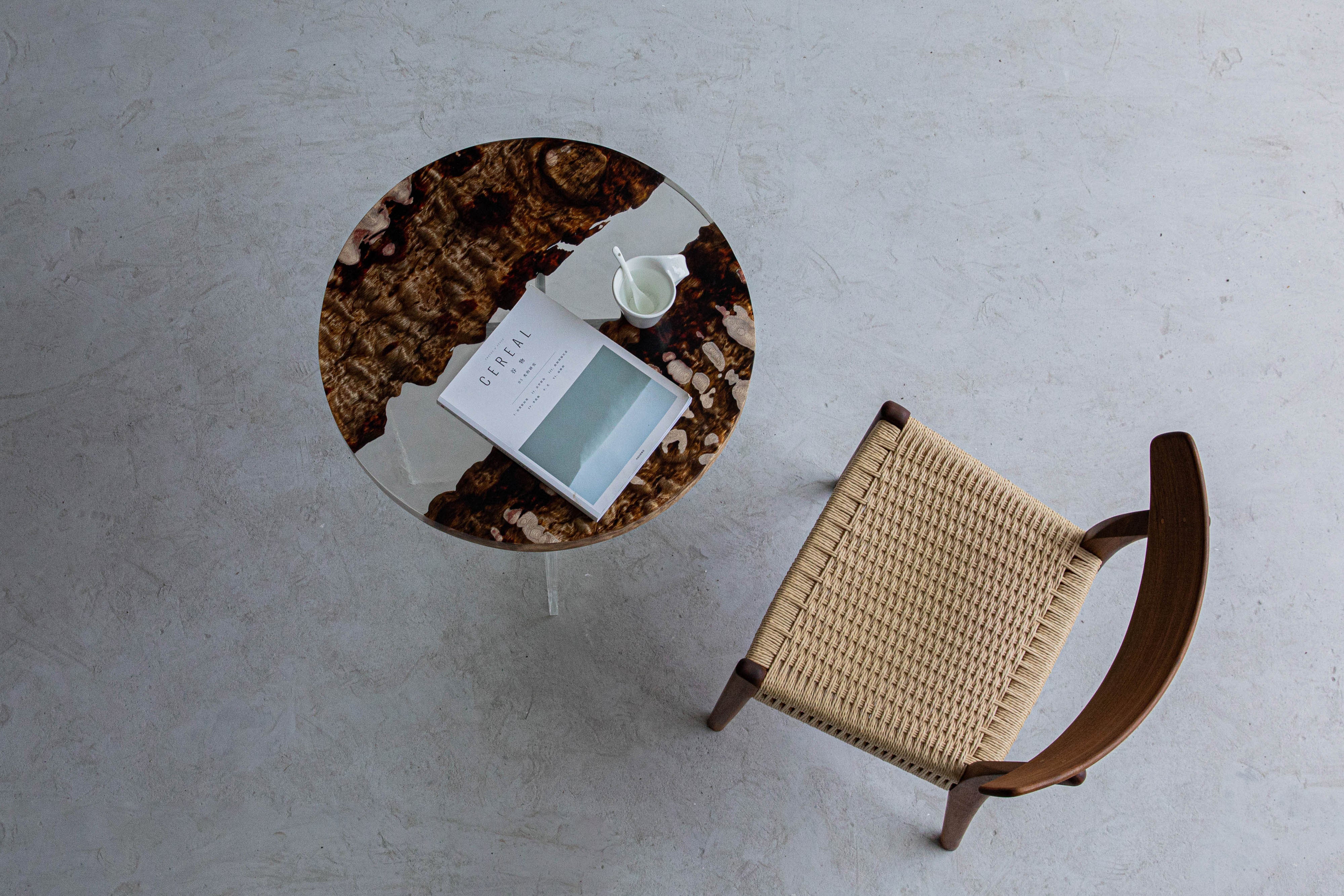 KAZANA Home Wooden Epoxy Coffee Table BE60-4.5-87BM-3