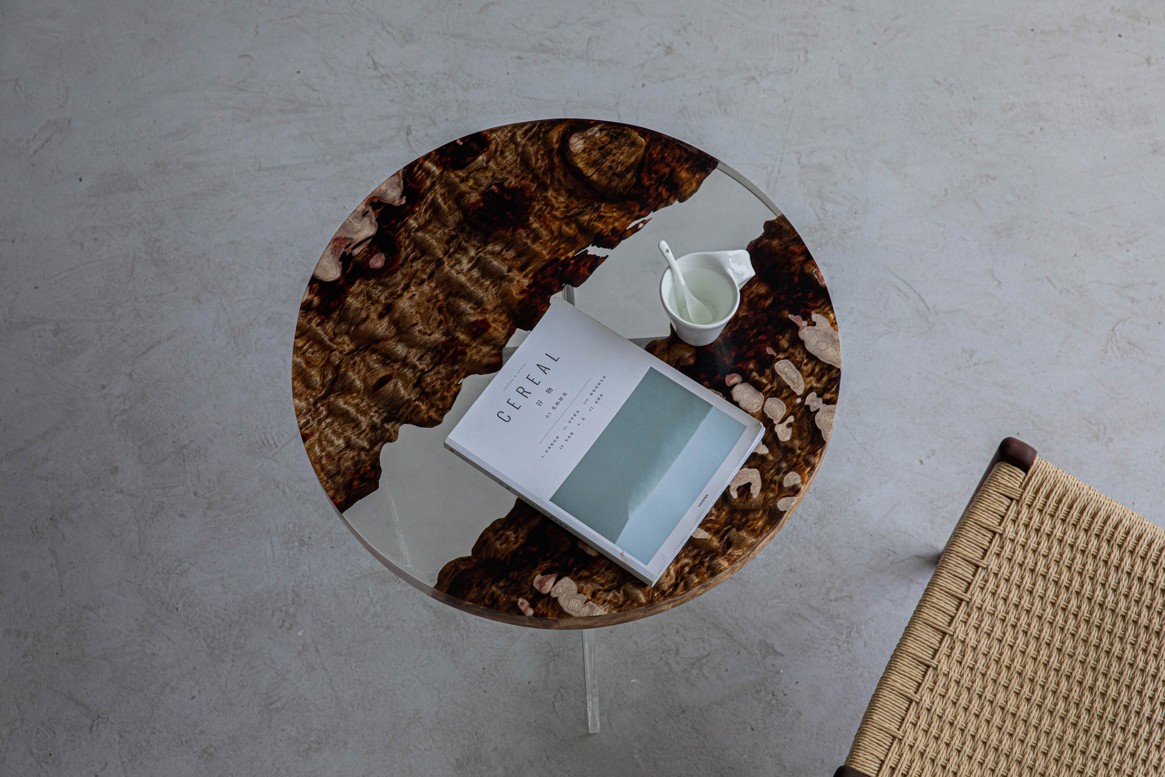 KAZANA Home Wooden Epoxy Coffee Table BE60-4.5-87BM-3