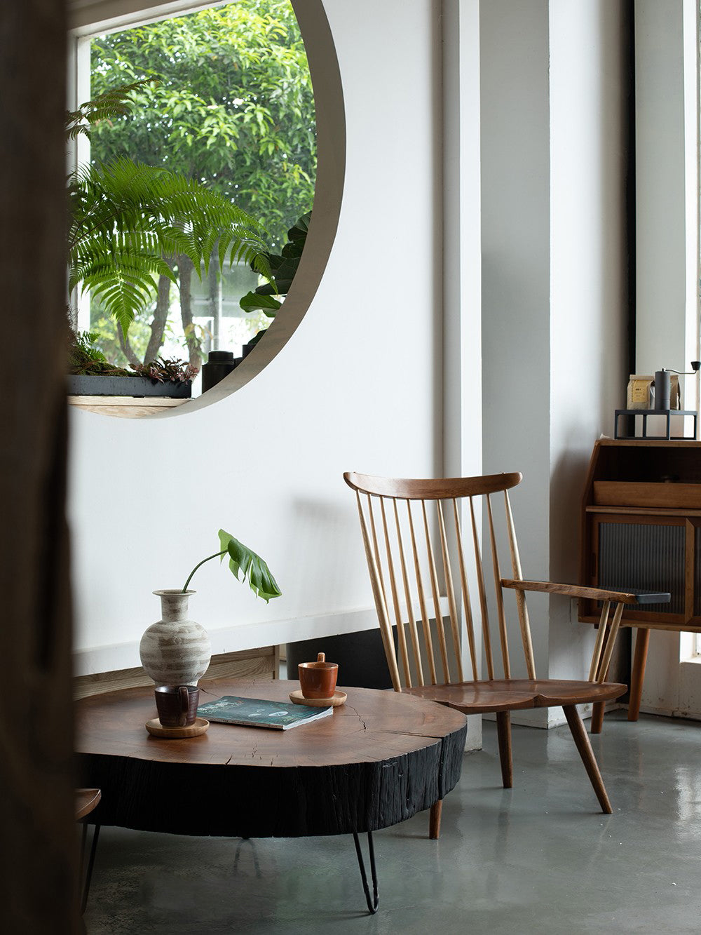 KAZANA Home Round Wood Coffee Table SP82-78-13