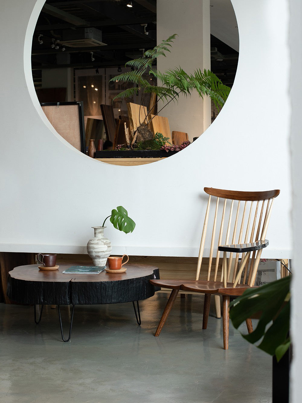 KAZANA Home Round Wood Coffee Table SP83-74-13