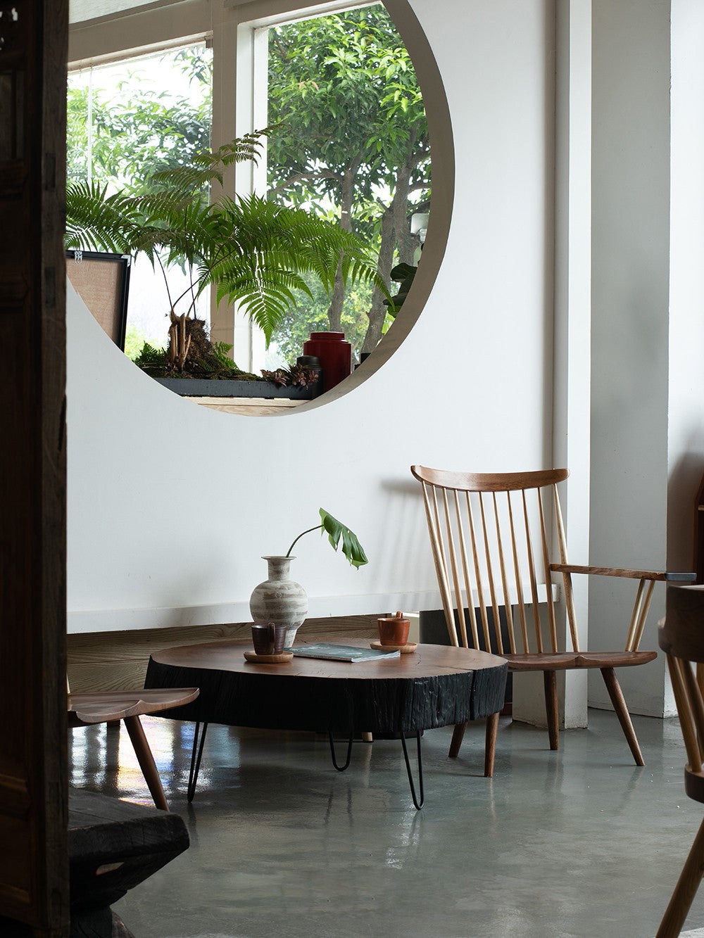 KAZANA Home Round Wood Coffee Table SP82-78-13