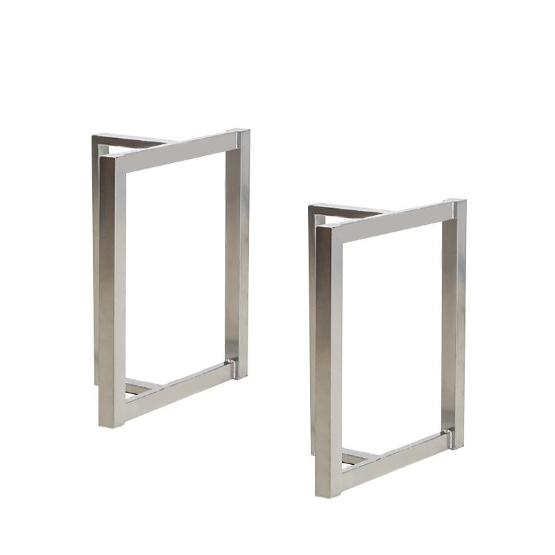 Polished Metal Table Leg / Table Base Silver Color TL-08 One-pair - Kazanahome