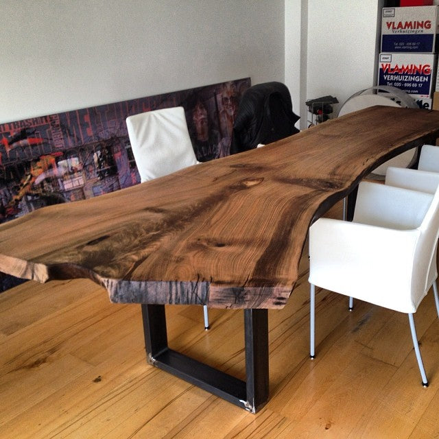 Kazanahome live edge dining table, epoxy table