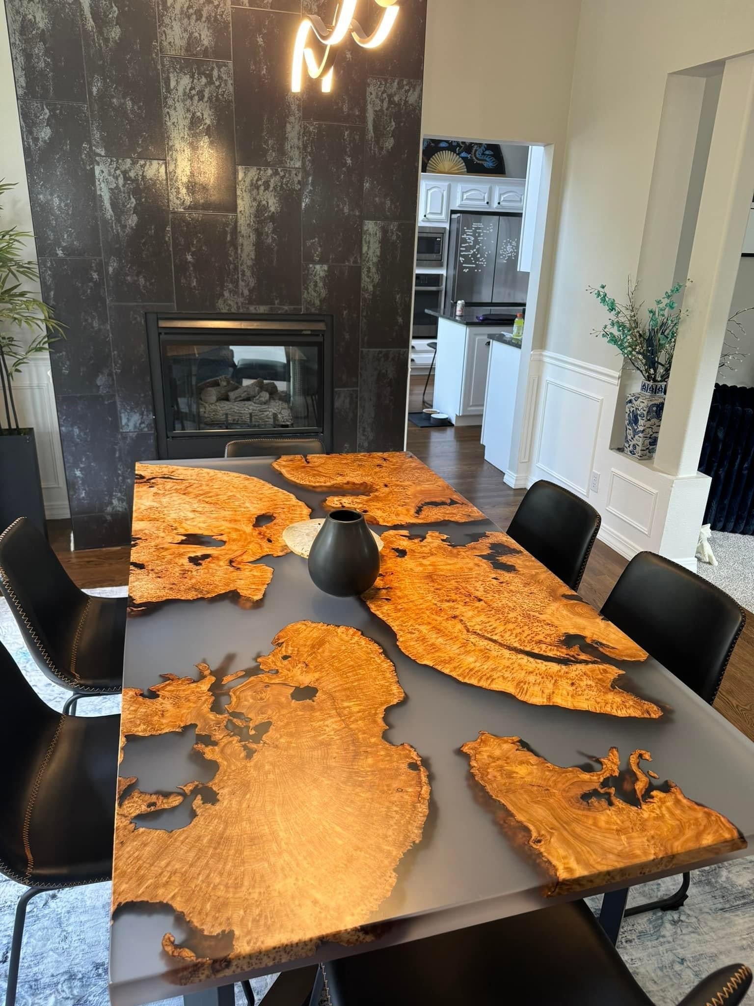 Cunninghamia Epoxy Dining Table by John Grier