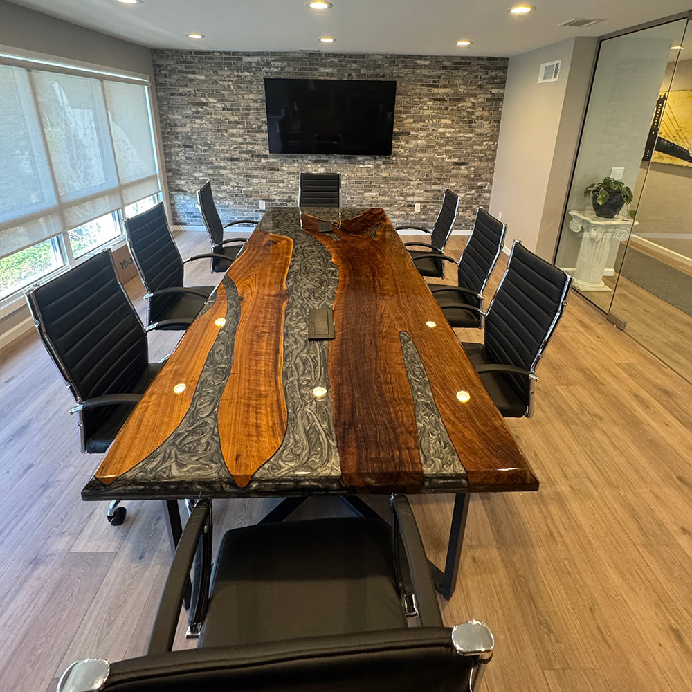 Conference Epoxy Table-Kazanahome