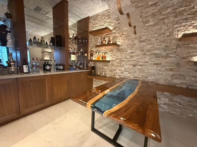  The Custom Black Walnut Wave Epoxy Table by Doug Sims​-Kazanahome