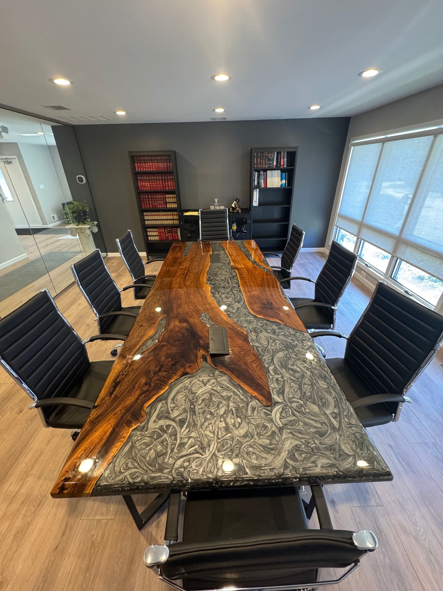 KAZANAHOME WOOD EPOXY TABLE