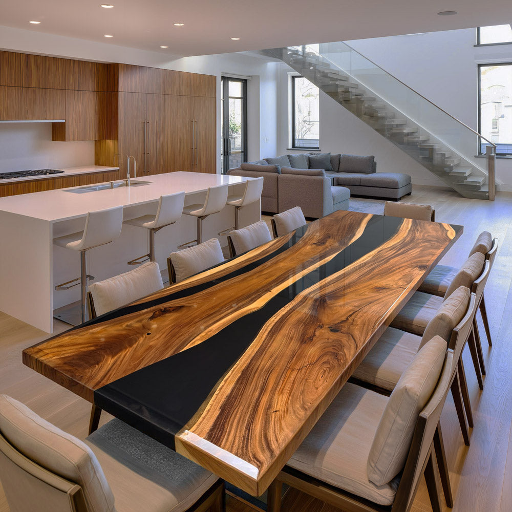 Epoxy Dining Table Size Guide: How to Choose the Perfect Length for 6, 8, or 10 Seats