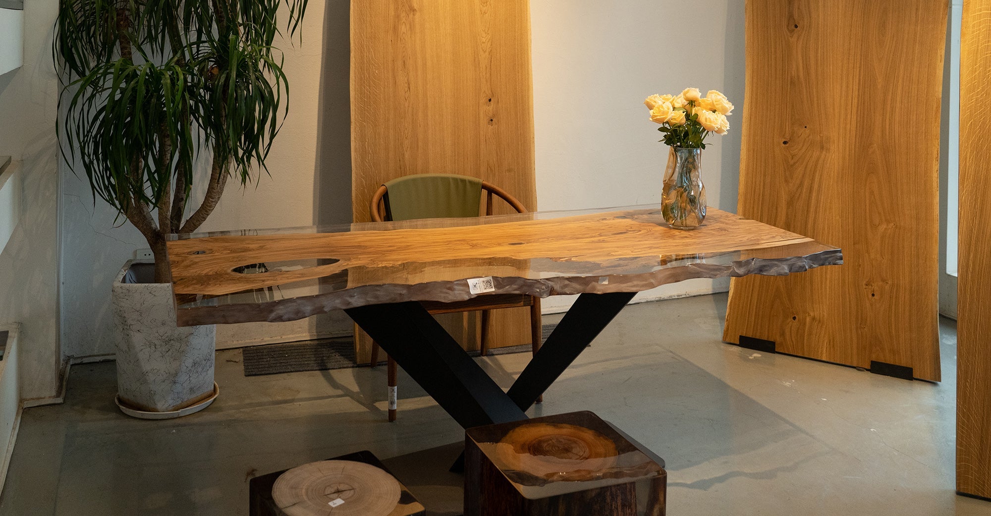 Black Walnut Epoxy Tables - Kazanahome