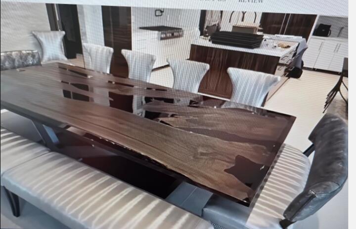 Custom Black Walnut Epoxy Table Deposit $500 for Valerie