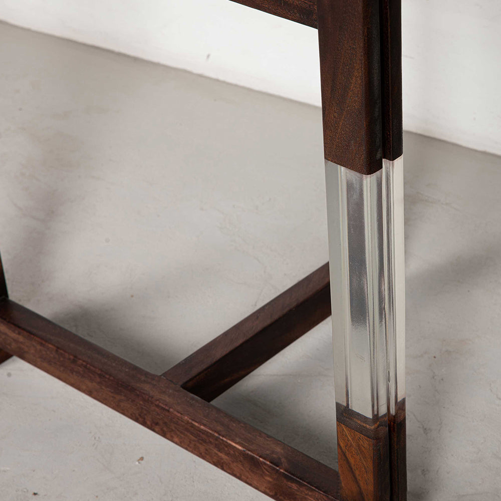 Acrylic Wood Table Leg / Table Base T-shape One-pair