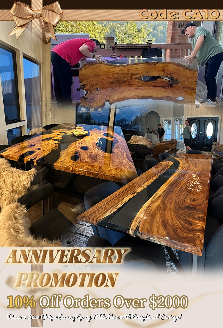 Anniversary Promotion Epoxy Table In California
