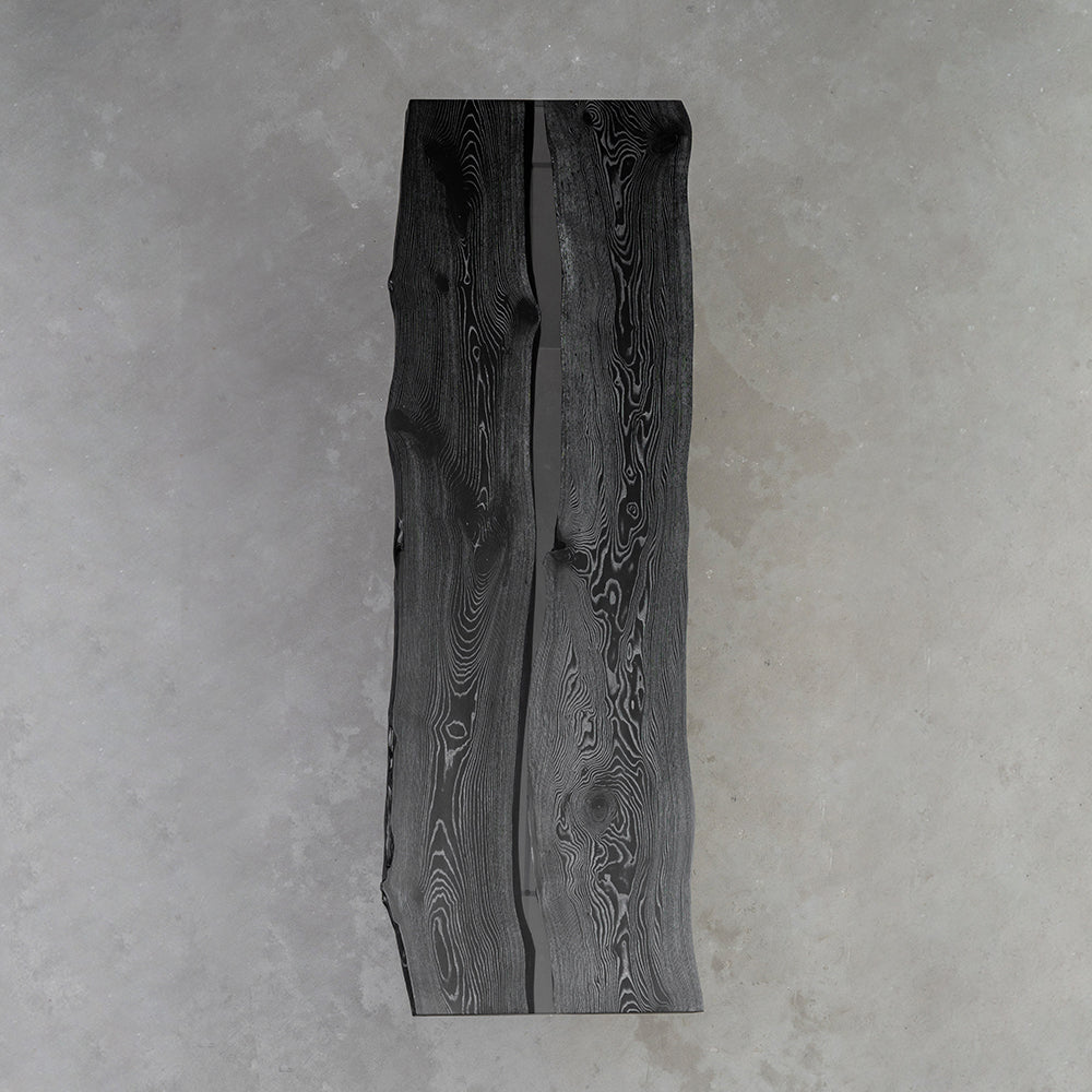 Ash Wood Carbonized Live 