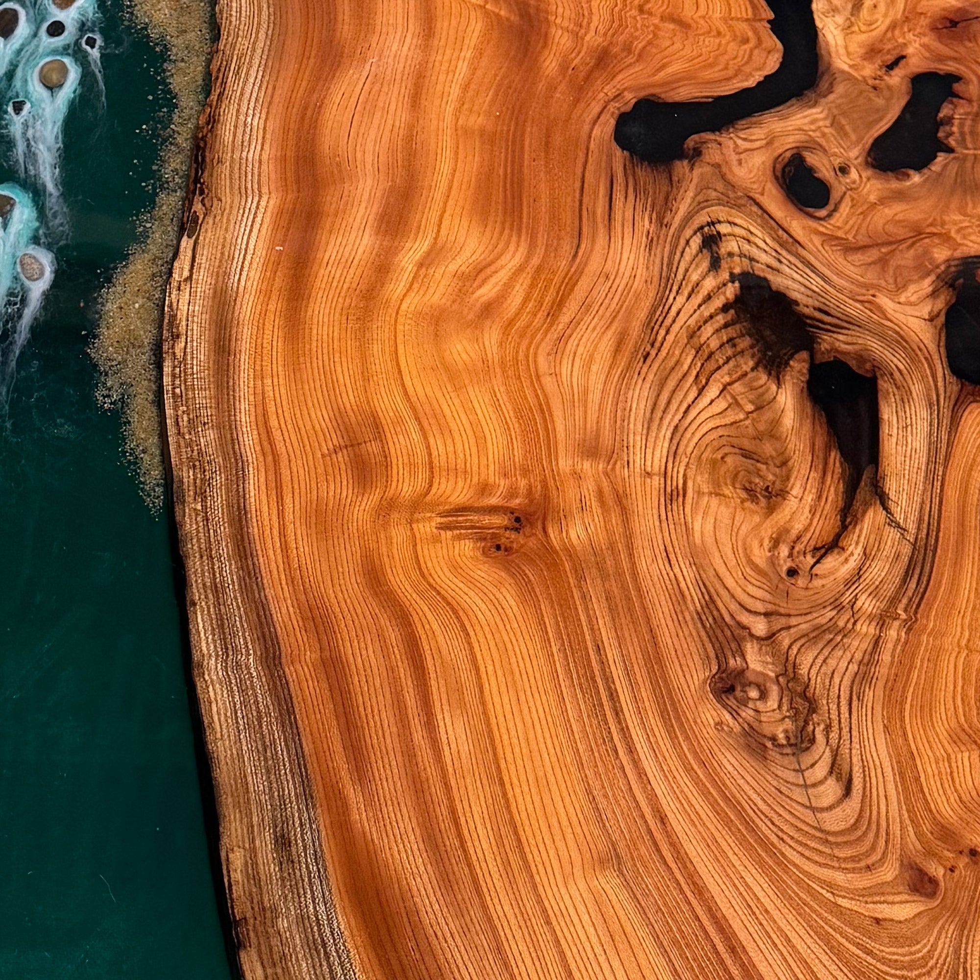 Custom Beech Wood Epoxy Table KCT53 in Denver