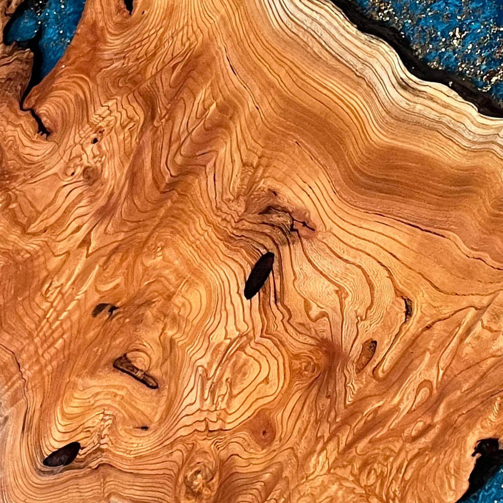 Beech Wood Galaxy Epoxy Table in Seattle