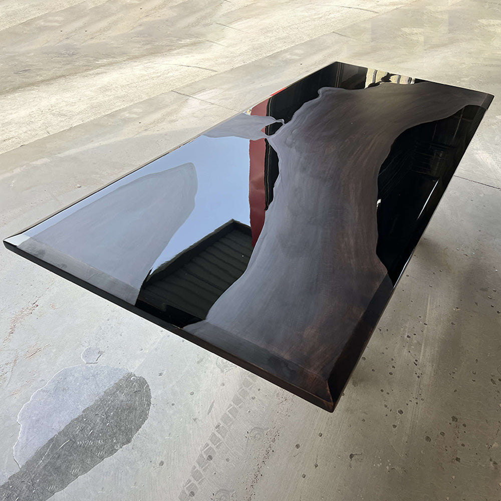 Black Walnut Wood Epoxy Table in Los Angeles