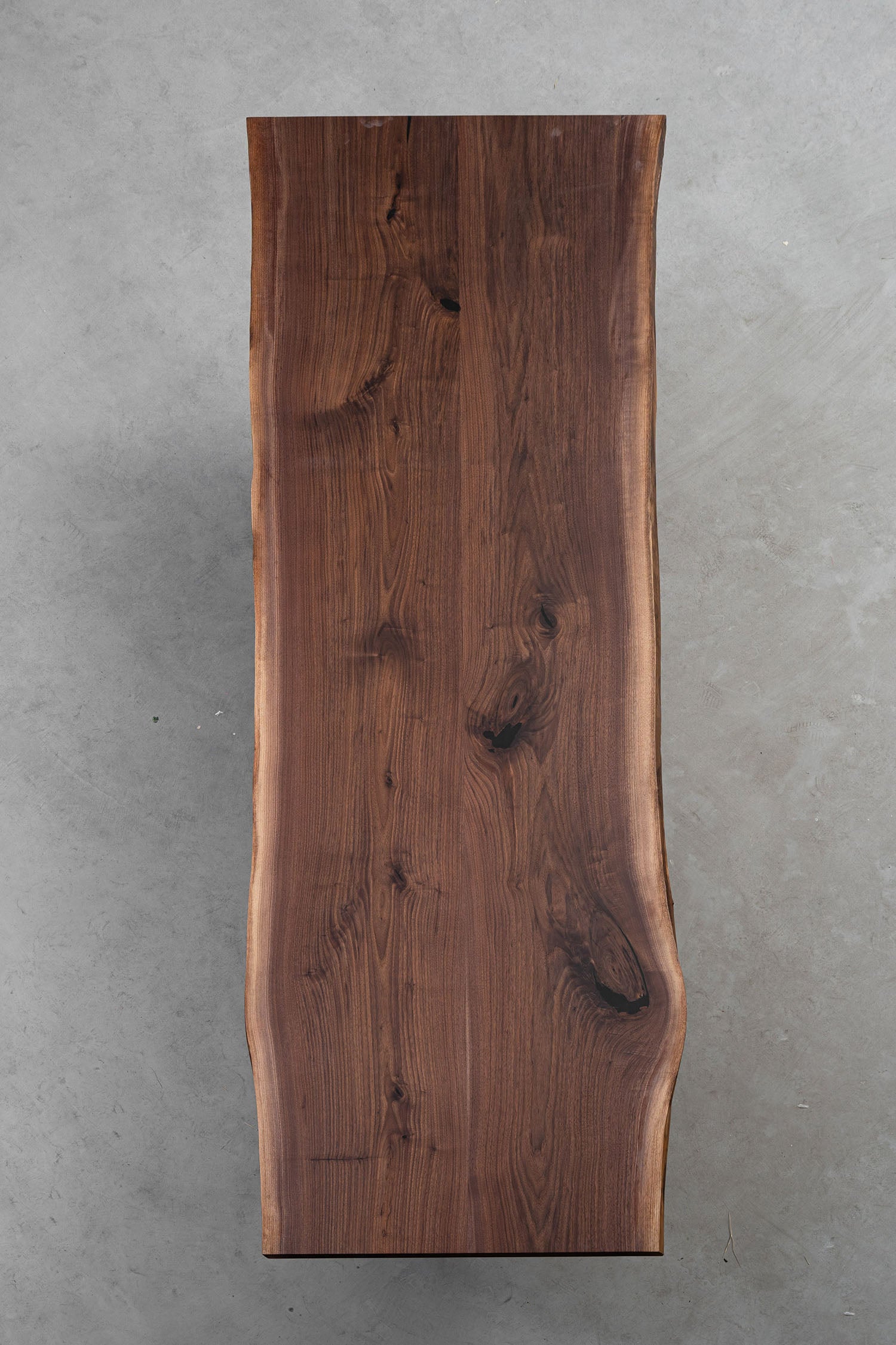 kazanahome Black Walnut solid wood  Dining klitchen live edge Table