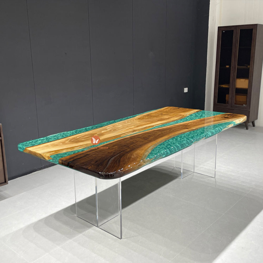 Green River Epoxy Table Kazanahome in Chicago