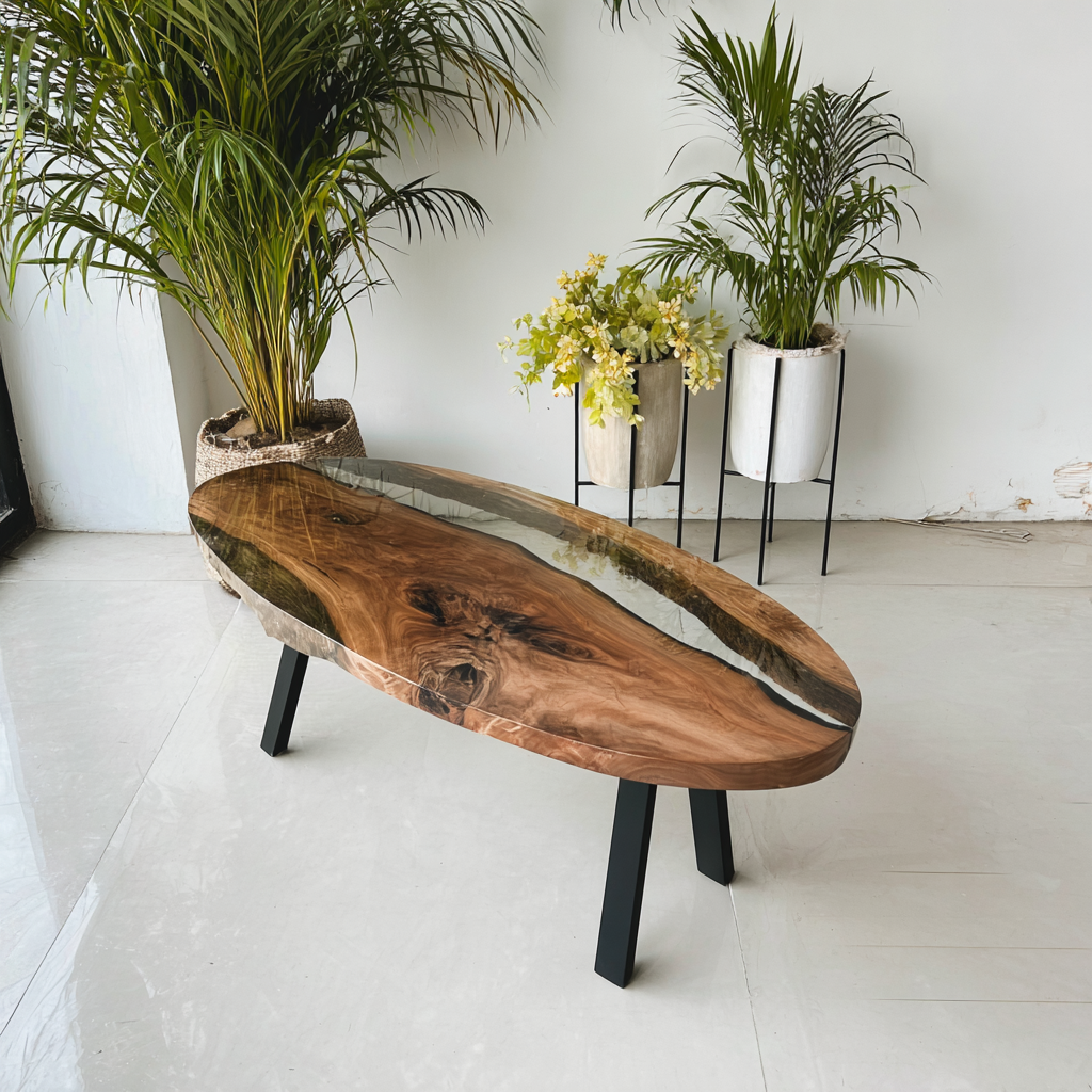 Oval Resin Table