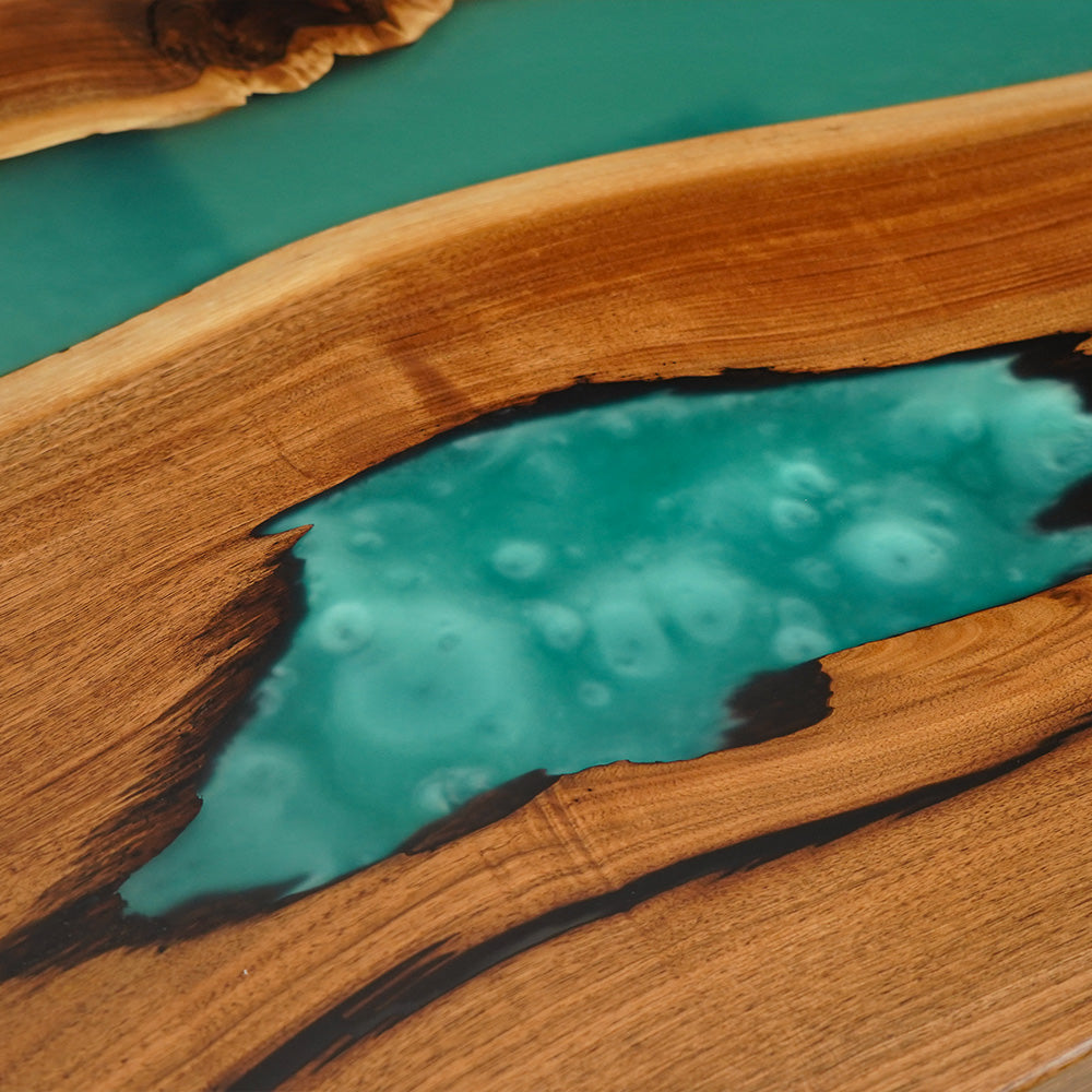 Black Walnut Wood Epoxy Tables in Illinois