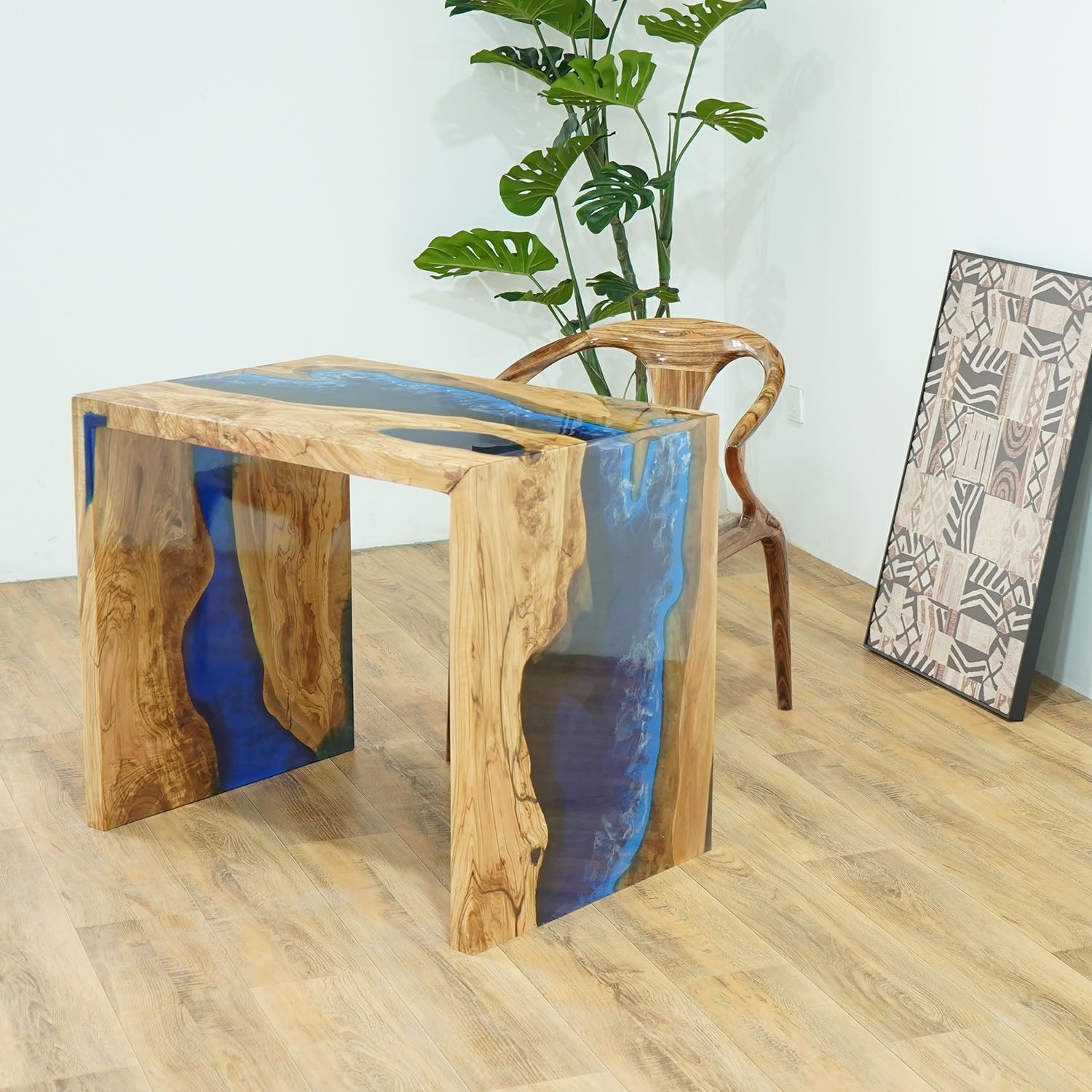 Wood Waterfall Resin River Epoxy Table Kazanahome