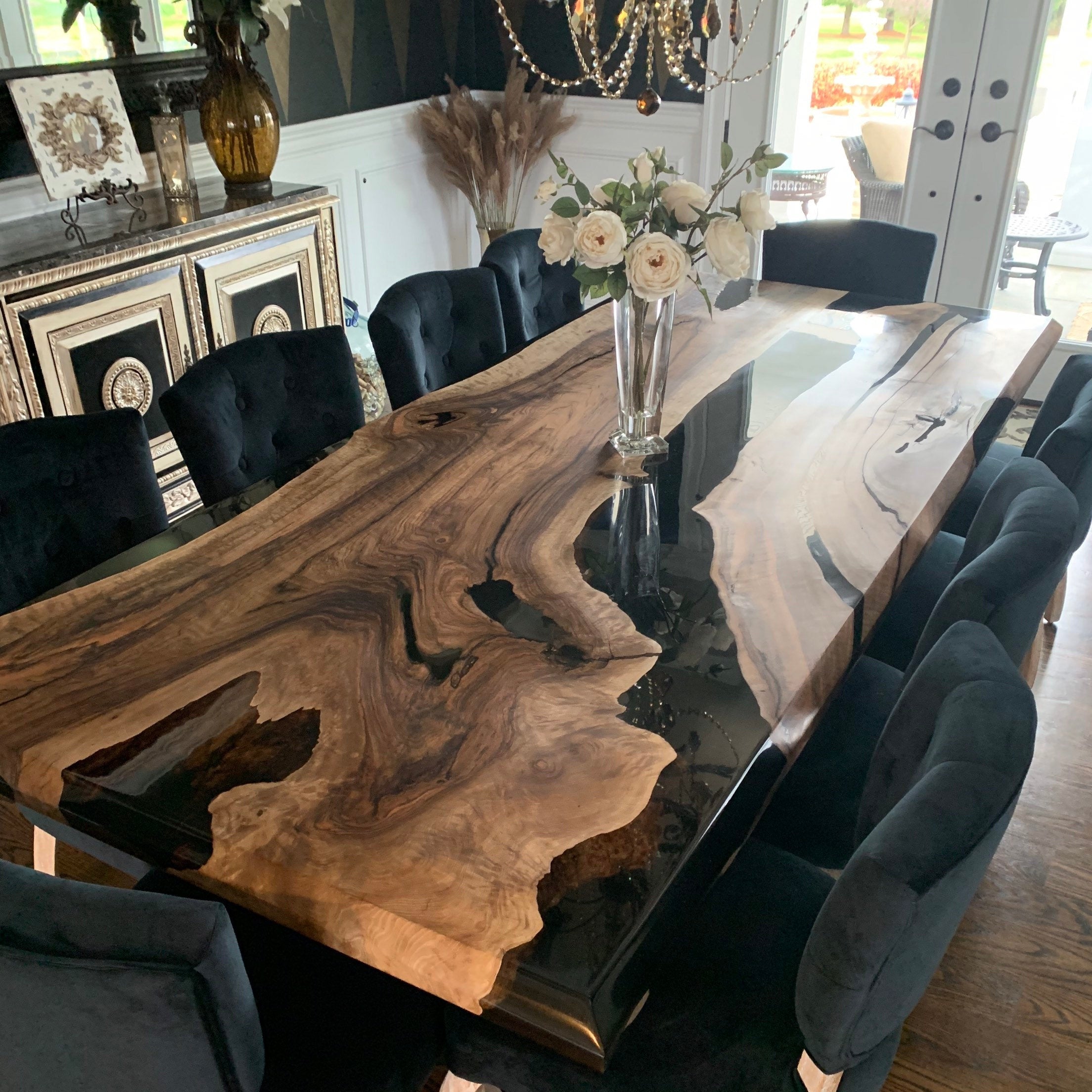 Resin Epoxy Dining Table -Kazanahome_in Los Angeles