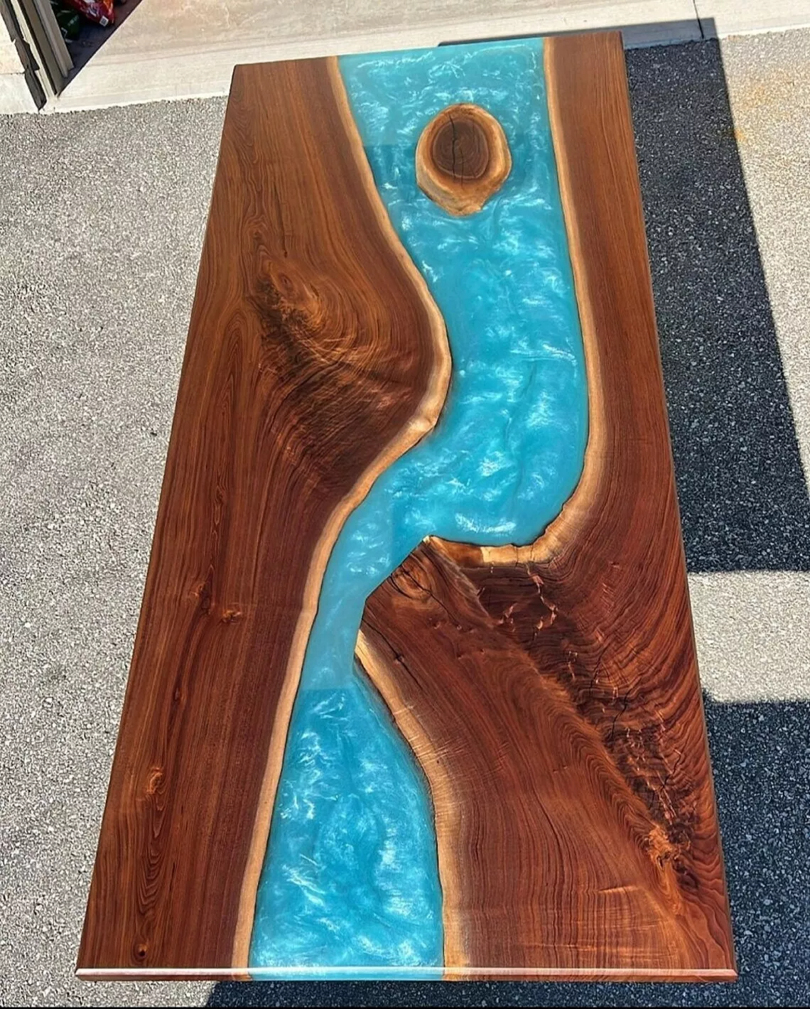 Epoxy Wood Table - kazanahome