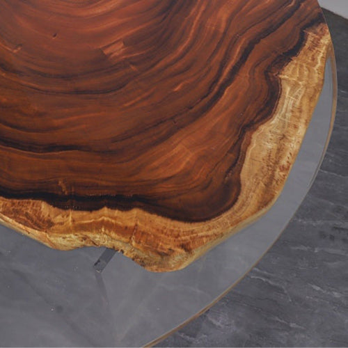 Custom Epoxy Live Edge Coffee Table Round Dining Table RT02