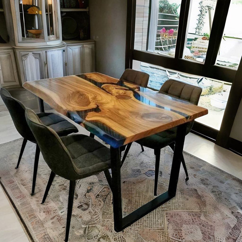 Custom Modern Live Edge Epoxy River Table CT30 in Atlanta