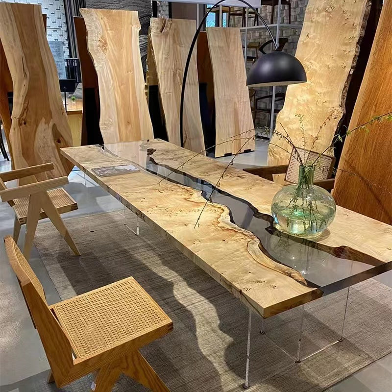 Wood Epoxy Table - Kazanahome in Charlotte