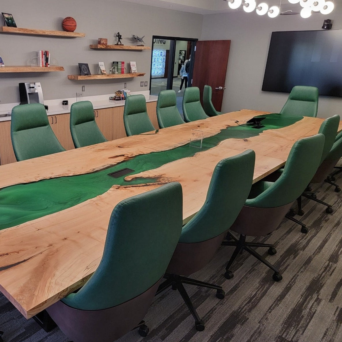 Custom River Conference Epoxy Table CT53