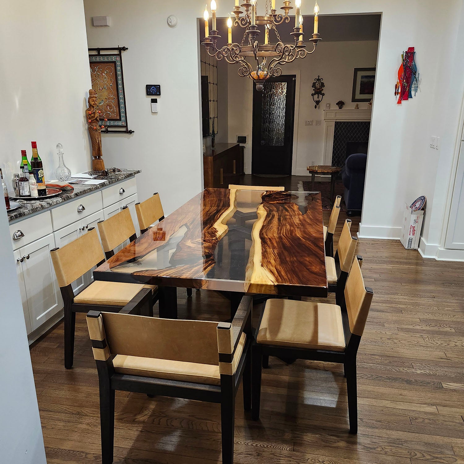 Kazanahome Epoxy River Table in Colorado