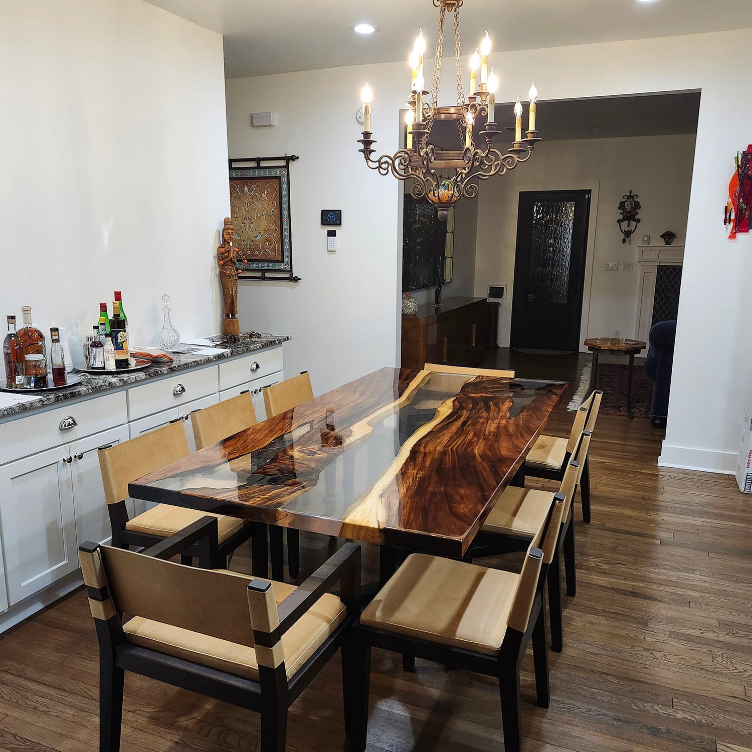 Kazanahome Epoxy River Table in Colorado