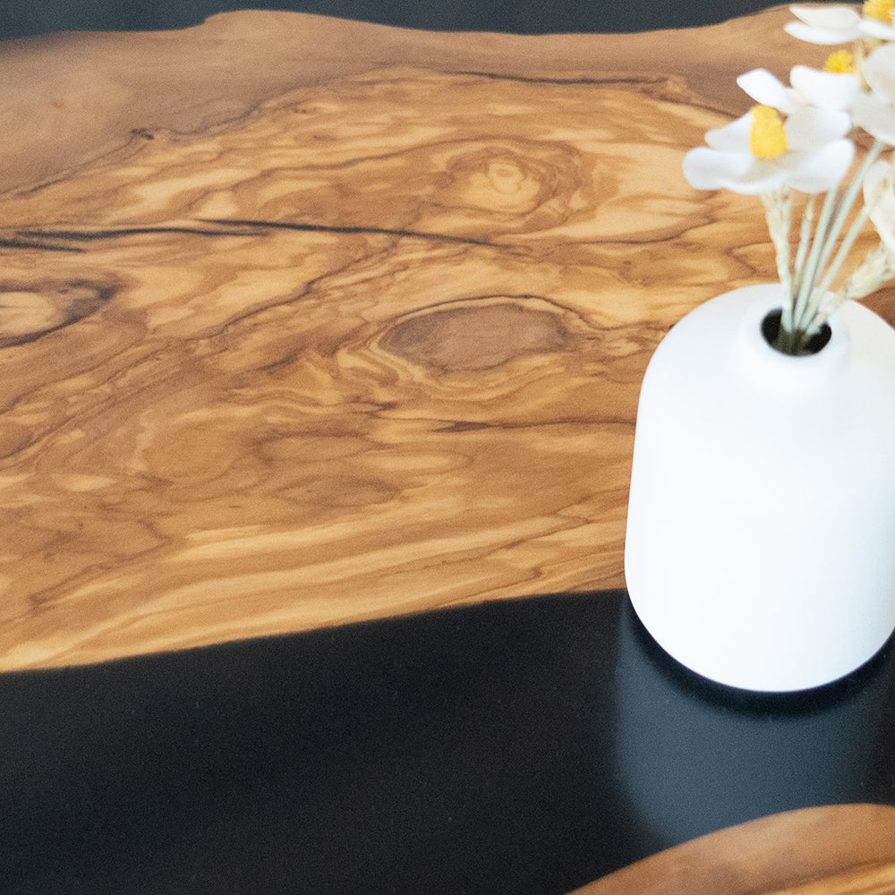 Custom Wood Epoxy Round Table River Coffee Table RT06