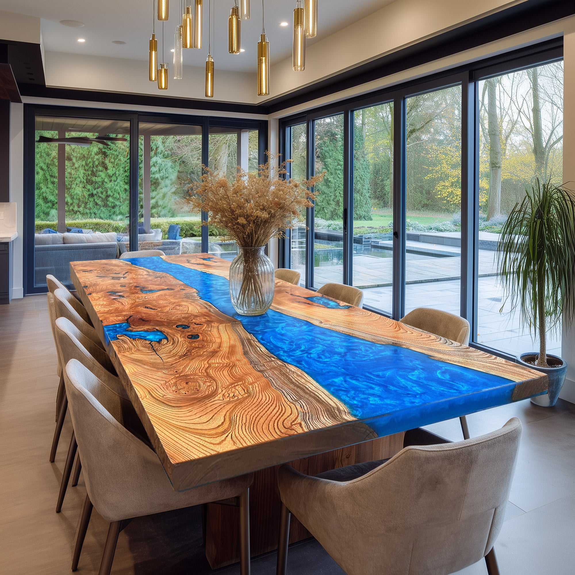 Beech River Epoxy Table 