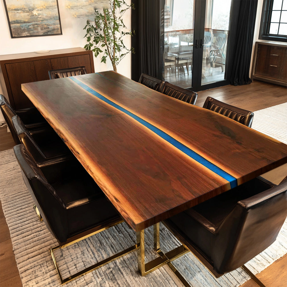Epoxy Resin Table in Malibu 