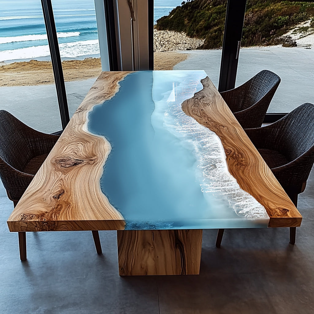 Wood Resin Epoxy Tables - Kazanahome