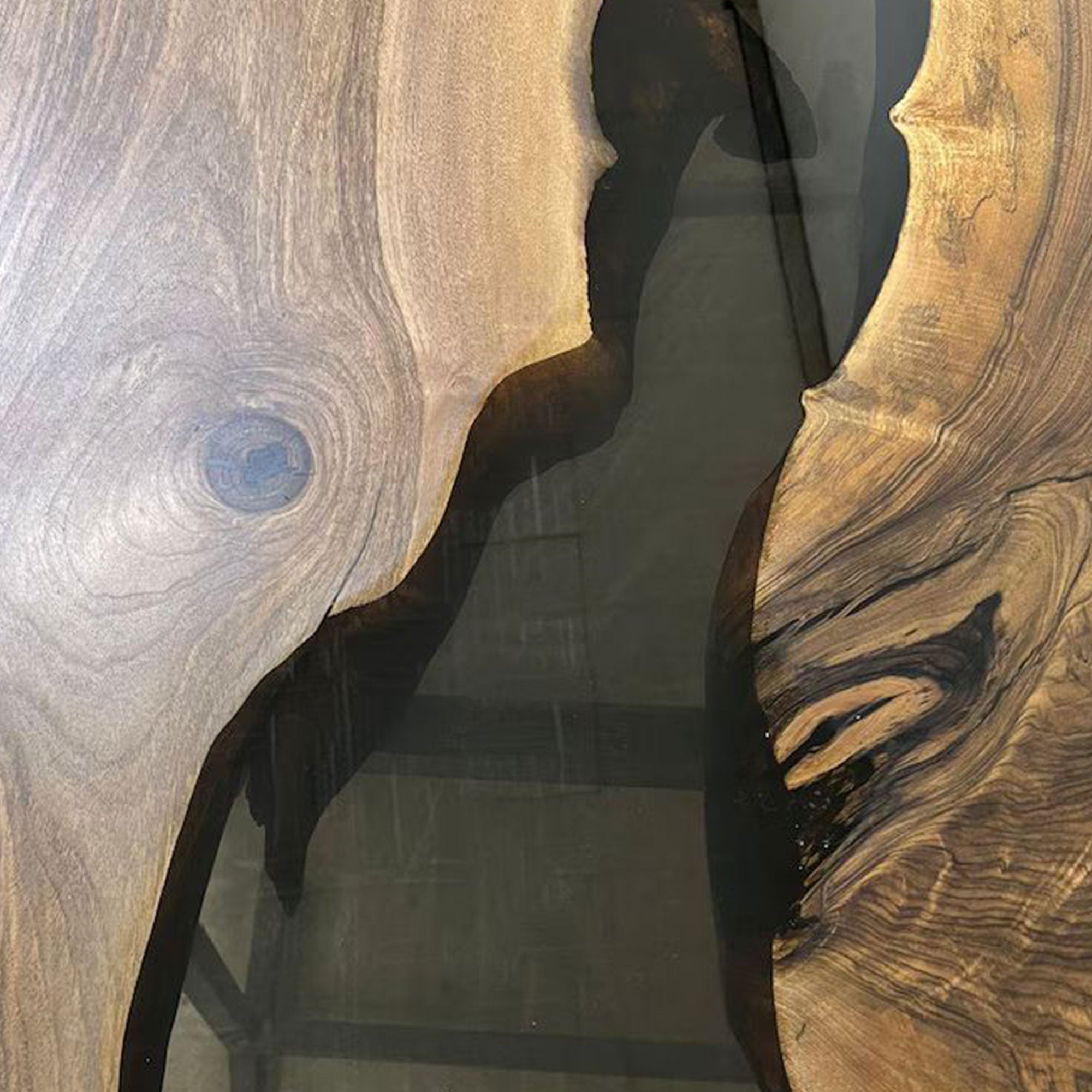 Custom River Epoxy Resin Table in New York