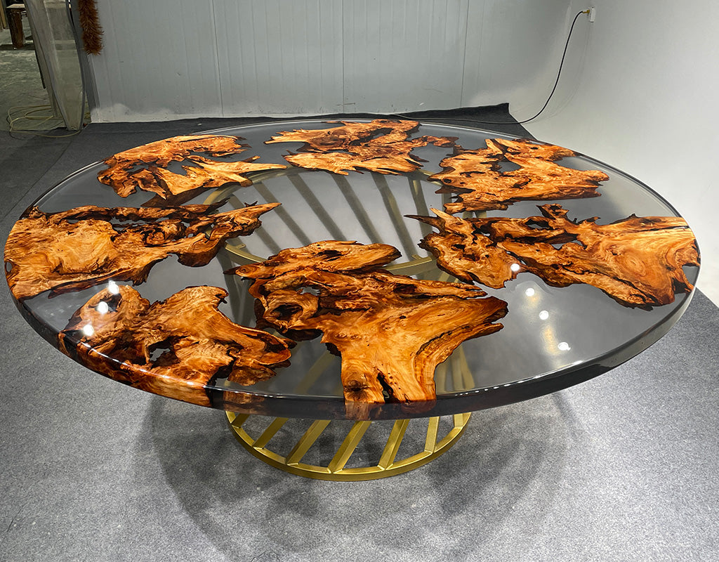 Epoxy Round Table