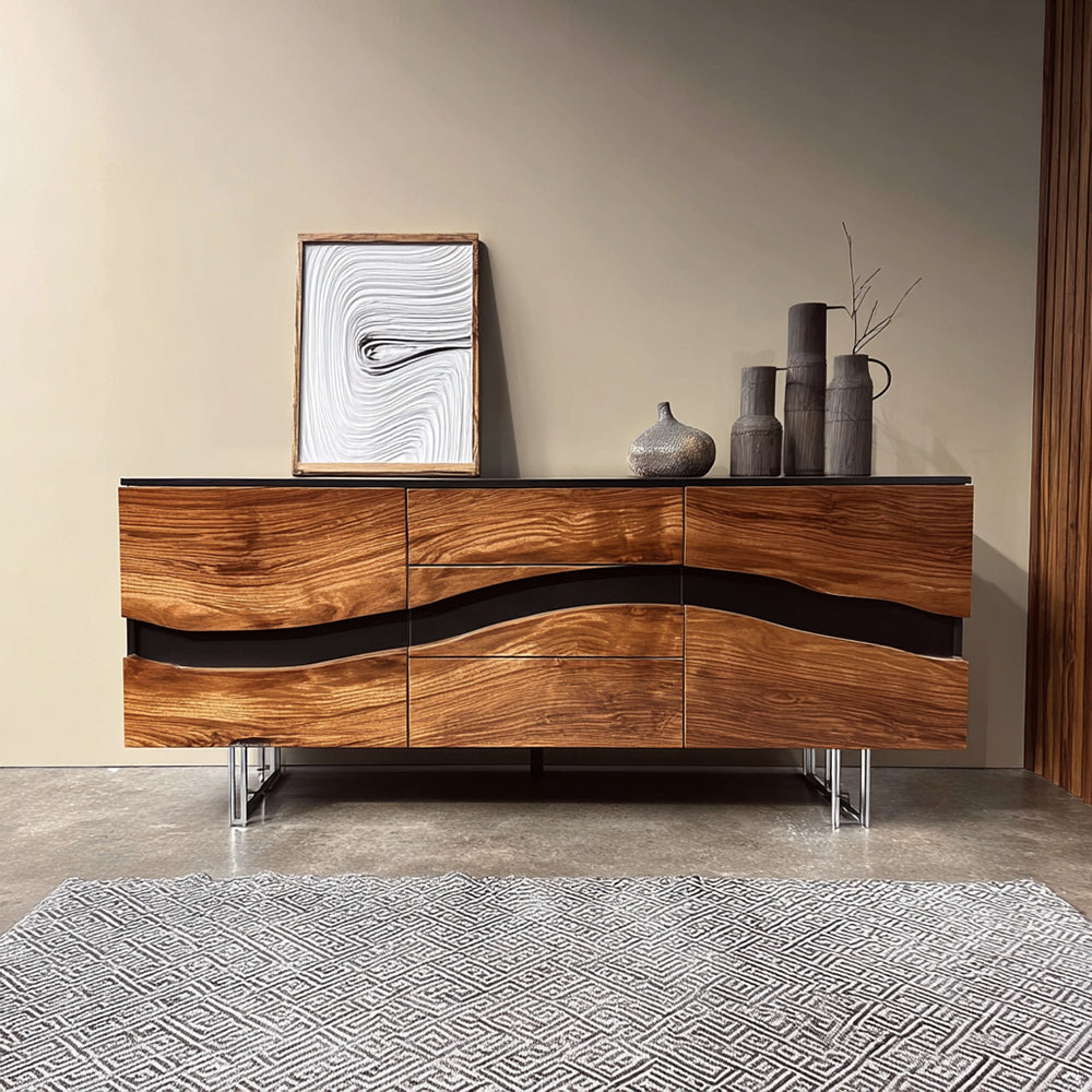 Epoxy Resin Sideboard Cabinet - for Dining Living Room Conference in Texas