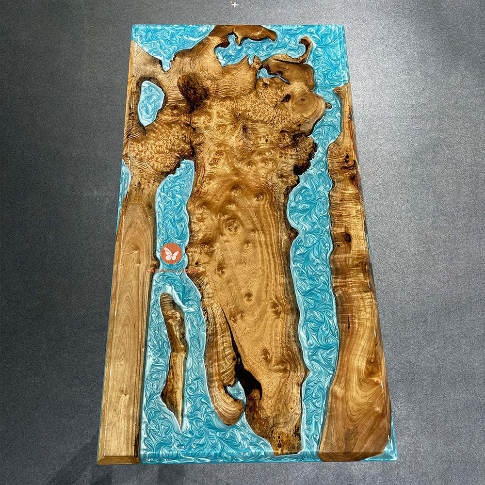 Wood Epoxy Table In California - Kazanahome