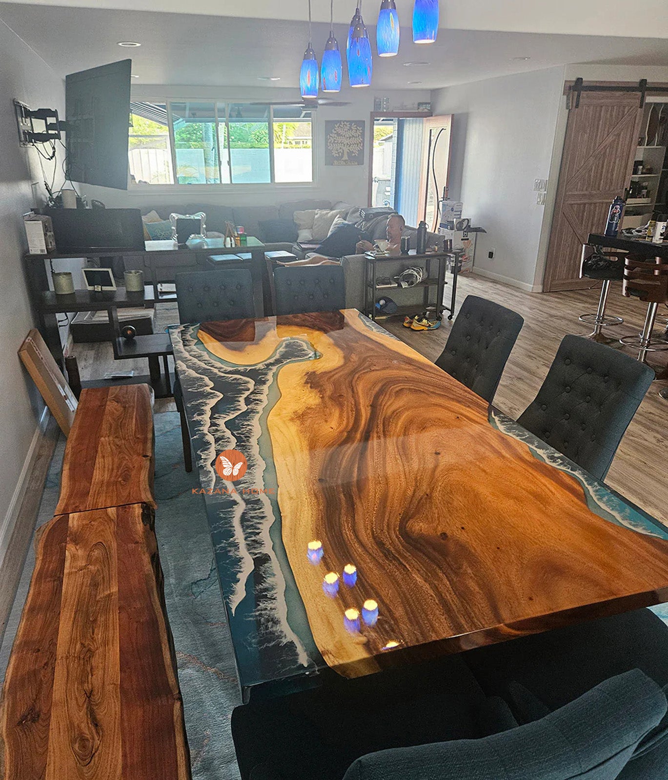 Epoxy Table in Fresno - Kazanahome