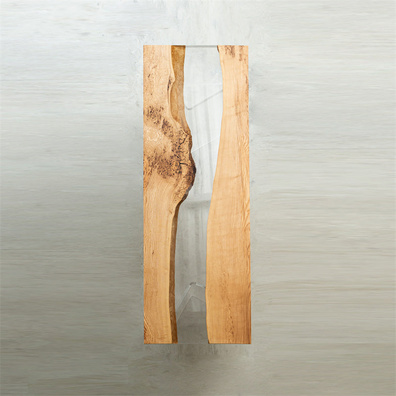 Transparent Epoxy River and Ash Wood Table - Kazanahome in Oakland