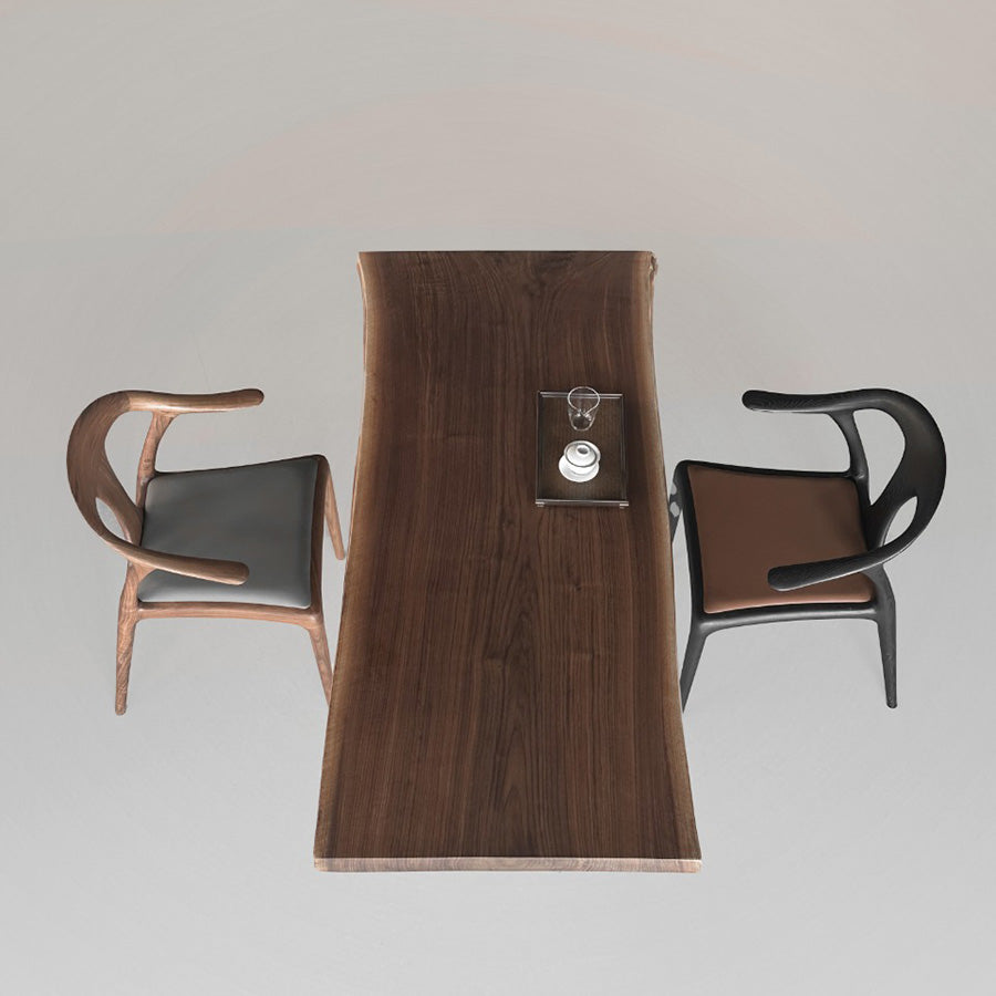 KAZANA Black Walnut Live Edge Table Solid Wood Table