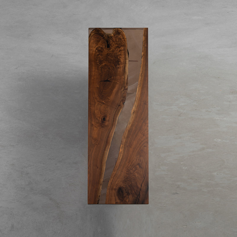 Black Walnut Epoxy Resin Table in Stock