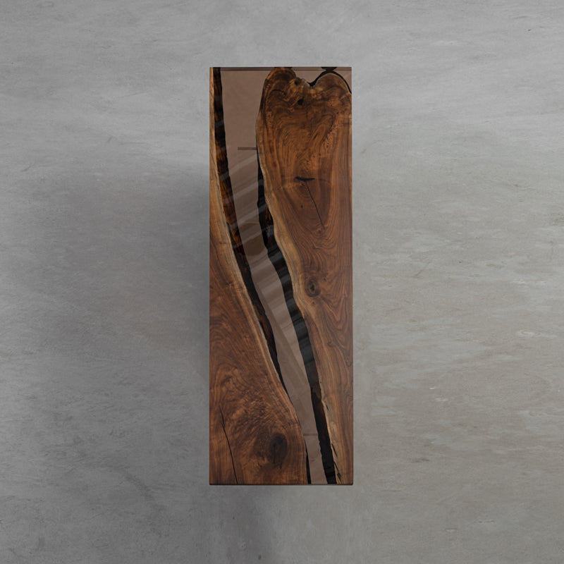Black Walnut Epoxy Table in Stock - KAZAN HOME